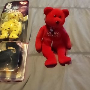 Carl Edwards, office Depot beanie baby